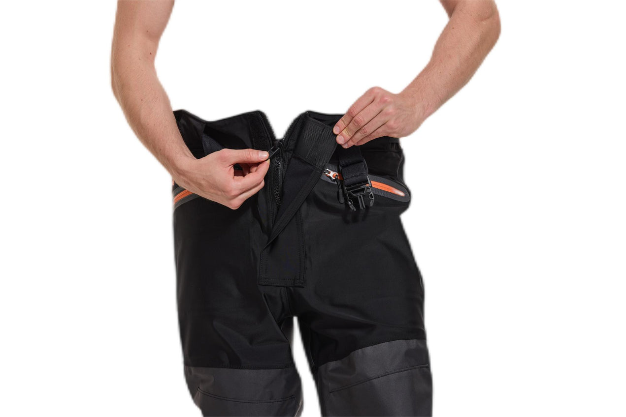 B1 Float Tubes  wading pants with Zipper Front-- Breathable Stocking foot