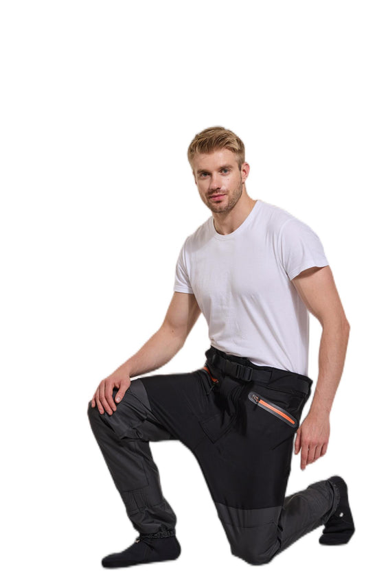 B1 Float Tubes  wading pants with Zipper Front-- Breathable Stocking foot