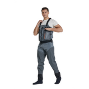 D1 Front-zipped Waders - Stretchable & Stockingfoot