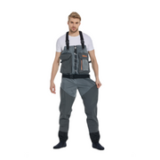 D1 Front-zipped Waders - Stretchable & Stockingfoot